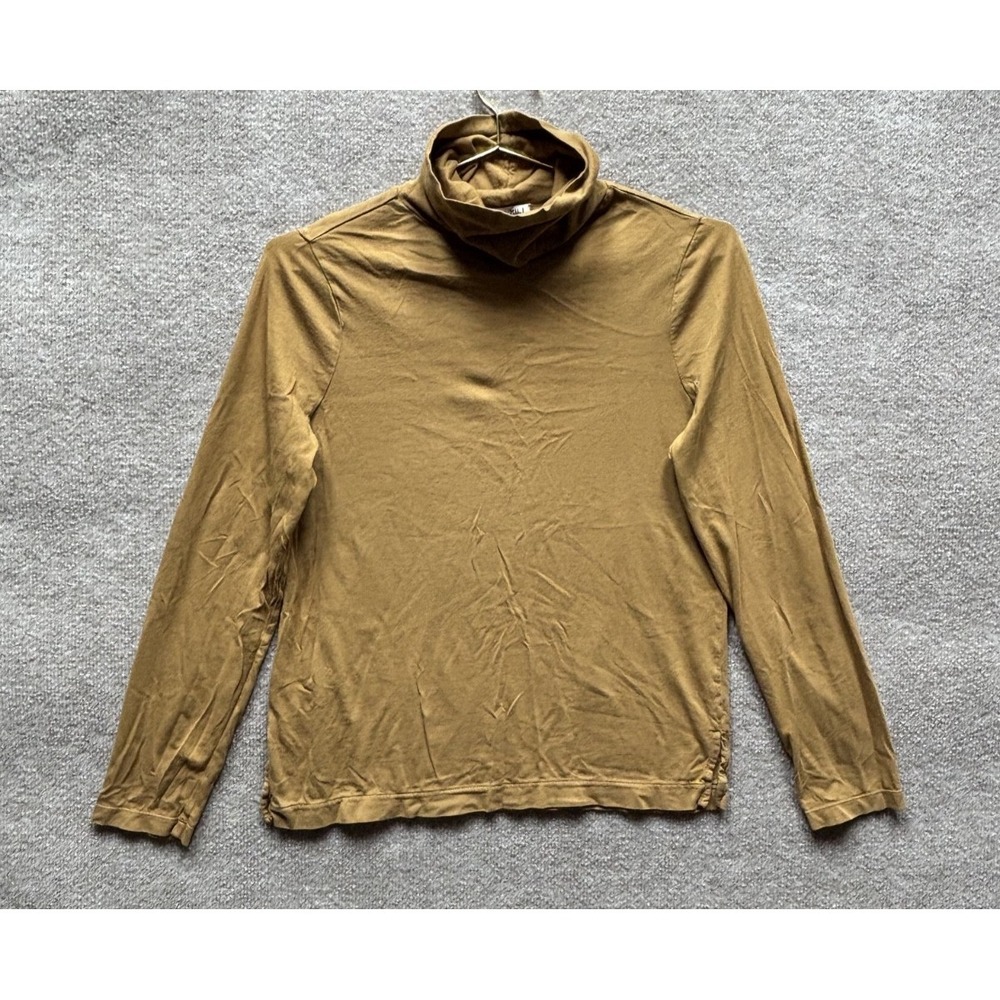 Alex Mill Turtleneck Long Sleeve T-Shirt Womens Medium Coyote Desert Tan EUC